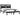Bedframe massief grenenhout zwart 140x190 cm