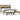 Bedframe massief grenenhout honingbruin 200x200 cm