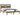 Bedframe massief grenenhout honingbruin 200x200 cm