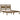 Bedframe massief grenenhout honingbruin 200x200 cm