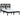 Bedframe massief grenenhout zwart 140x190 cm
