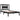 Bedframe massief grenenhout zwart 100x200 cm