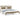 Bedframe massief grenenhout honingbruin 200x200 cm