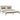 Bedframe massief grenenhout honingbruin 200x200 cm