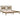 Bedframe massief grenenhout honingbruin 200x200 cm