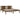 Bedframe massief grenenhout honingbruin 200x200 cm