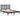 Bedframe massief grenenhout zwart 140x190 cm