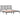 Bedframe massief grenenhout grijs 200x200 cm