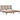 Bedframe massief grenenhout honingbruin 200x200 cm