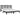 Bedframe massief grenenhout zwart 200x200 cm