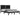 Bedframe massief grenenhout zwart 140x190 cm