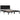 Bedframe massief grenenhout zwart 200x200 cm