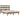 Bedframe massief grenenhout honingbruin 200x200 cm