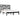 Bedframe massief grenenhout zwart 200x200 cm