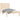 Bedframe massief hout 100x200 cm