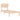 Bedframe massief hout 90x190 cm