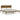 Bedframe massief hout honingbruin 200x200 cm