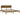 Bedframe massief hout honingbruin 200x200 cm