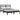 Bedframe massief grenenhout zwart 140x190 cm