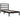 Bedframe massief grenenhout zwart 100x200 cm