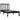 Bedframe massief grenenhout zwart 75x190 cm