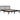 Bedframe massief grenenhout zwart 140x190 cm