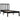 Bedframe massief grenenhout zwart 75x190 cm