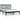Bedframe massief grenenhout zwart 140x190 cm