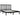 Bedframe massief grenenhout zwart 140x190 cm