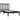 Bedframe massief grenenhout zwart 100x200 cm