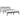 Bedframe massief hout grijs 200x200 cm