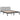 Bedframe massief hout grijs 200x200 cm