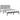 Bedframe massief hout grijs 200x200 cm
