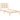 Bedframe massief hout 90x190 cm