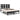Bedframe massief grenenhout zwart 140x190 cm