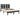Bedframe massief grenenhout zwart 140x190 cm