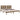 Bedframe massief grenenhout honingbruin 200x200 cm
