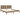 Bedframe massief grenenhout honingbruin 200x200 cm