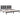 Bedframe massief grenenhout zwart 200x200 cm