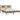 Bedframe massief hout honingbruin 200x200 cm