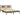 Bedframe massief hout honingbruin 200x200 cm