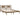 Bedframe massief hout honingbruin 200x200 cm