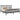 Bedframe massief grenenhout grijs 200x200 cm