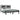 Bedframe massief grenenhout zwart 200x200 cm