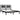 Bedframe massief grenenhout zwart 200x200 cm