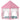 Prinsessenspeeltent met 250 Ballen 133x140 cm roze