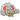 Kinderspeeltent met 250 ballen olifant 174x86x101 cm grijs