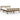 Bedframe massief hout honingbruin 150x200 cm