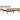 Bedframe massief hout honingbruin 150x200 cm