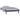 Bedframe LED massief hout grijs 90x200 cm